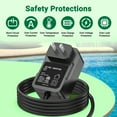 thumbnail image 2 of FITE ON 2-Prong 12.6V AC Adapter Compatible with Aiper Seagull Plus Cordless Robotic Pool Cleaner Power DC Charger, 2 of 5