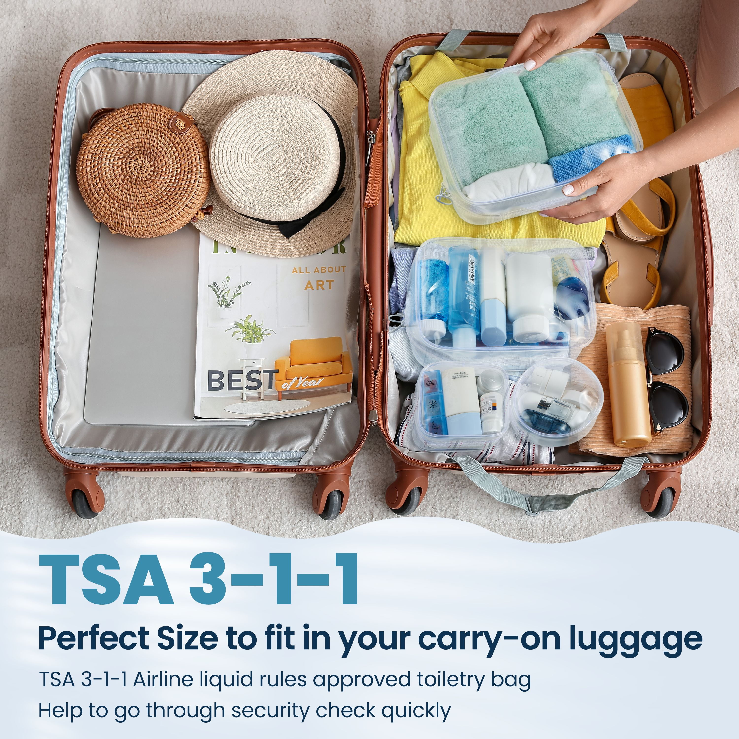 best clear tsa toiletry bag