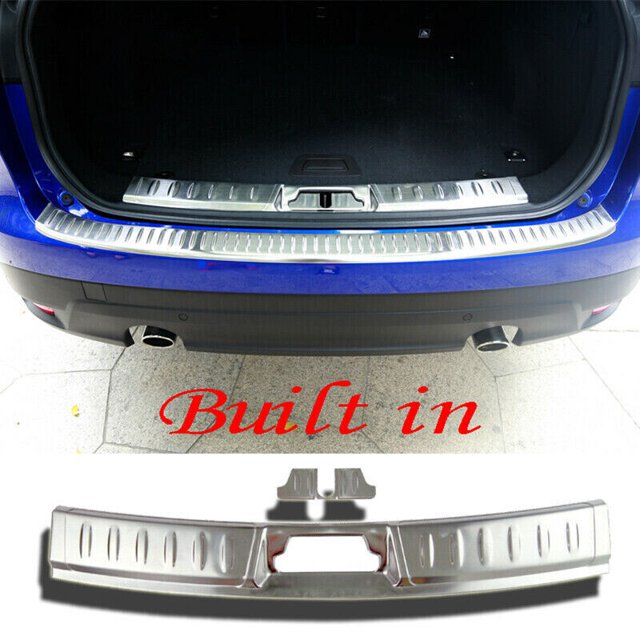 Rear Bumper Guard Tail Trunk Sill Plate Cover Trim for Jaguar F-PACE 2016-2021