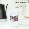 thumbnail image 5 of 15 fl oz Ceramic Mug, Cuba, Pink Car and Street, Photography, Dishwasher & Microwave Safe, 5 of 5