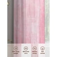 thumbnail image 6 of Pink Abstract Sheer Curtains 108 Inches Long 2 Panels Vintage Graffiti Light Filtering Semi Sheer Window Curtains Drapes for Bedroom Living Room 52"x108", 6 of 7