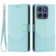 thumbnail image 1 of For Motorola Edge 60 Fusion 5G Case Imprinted Honeycomb RFID Blocking Leather Phone Cover with Strap, 1 of 5