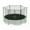 Green, variant on GVDV Outdoor Trampoline, 14' Backyard Recreational Trampoline with Enclosure for Kids & Adults