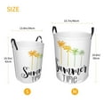 thumbnail image 5 of Bingfone Summer Time Waterproof Foldable Laundry Hamper Bucket With Handles For Storage Bin,Clothes Hamper (Small), 5 of 8
