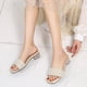 thumbnail image 5 of Sandalias de mujer con tacón medio transparente y diamantes de imitación a la moda para mujer Wmkox8yii hj789, 5 of 8