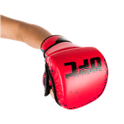 UFC MMA Sparring Gloves - L/XL, Red - All-In-One Training Essential - Boxing Protection with MMA Versatility