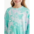 thumbnail image 3 of Justice Girls Fleece Crew Neck Sweatshirt, Sizes XS - XLP, 3 of 8