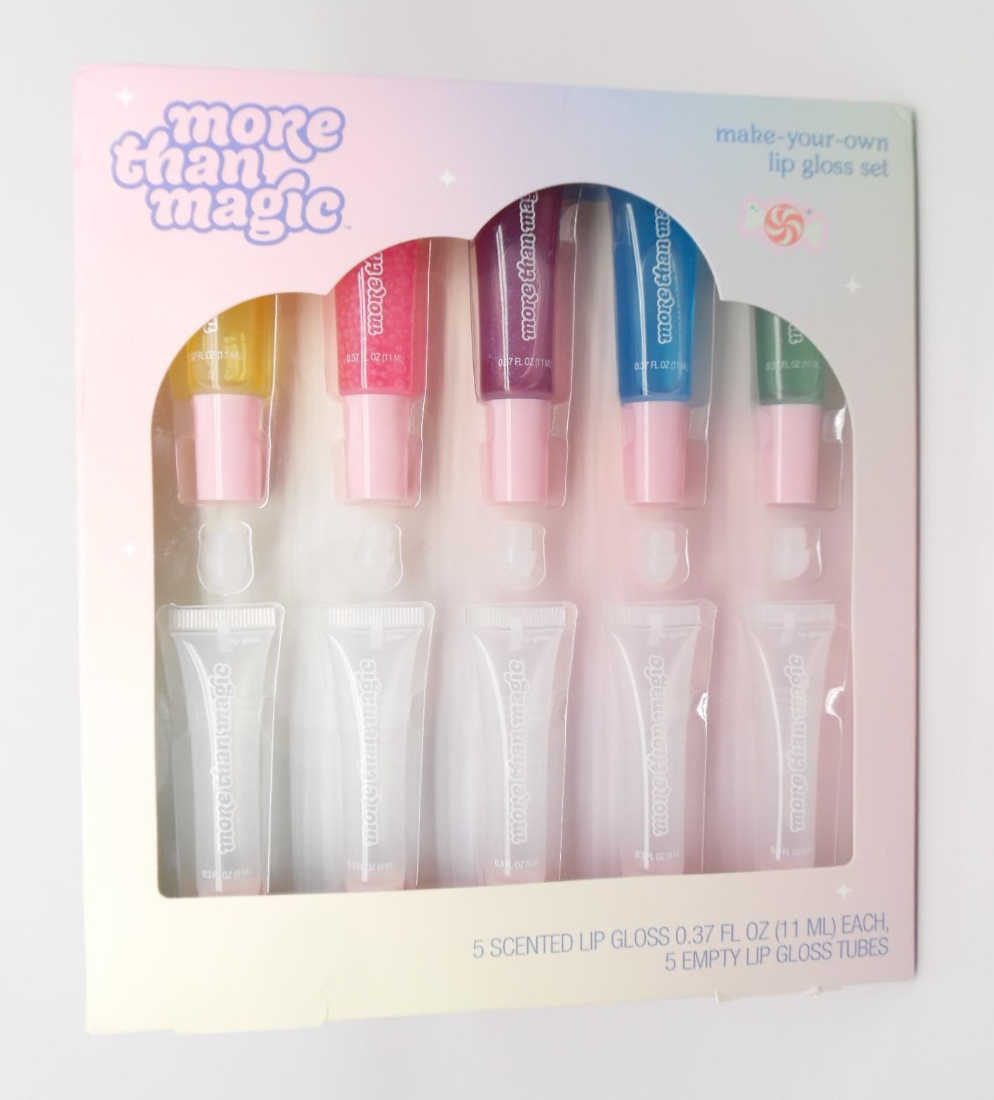 More Than Magic DIY MakeYourOwn Lip Gloss Set 5 Scented Lip Gloss + 5 Tubes