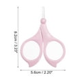 thumbnail image 4 of Unique Bargains 1 Pc Portable Nail Scissors Toenail Clippers for Child 3.23"x2.20"x0.39" Pink, 4 of 6