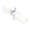Silver Cutlery with White Napkin, variant on Argento Black Plastic Cutlery Set - with White Napkin, Silver Ribbon - 7 1/4" x 2" x 1 3/4" - 100 count box