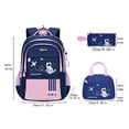 thumbnail image 3 of Dalxymotic Backpack for Boys, 3-in-1 Bookbag with Lunch Bag, Pencil Case, Breathable Padded Shoulder Strap, Lightweight Set for Travel, Camping, Hiking, Outdoor, 3 of 7