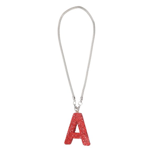Encanto de letra de coche Uxcell, letra A, adorno colgante para espejo retrovisor, decoración para mujeres y hombres, regalos de buena suerte