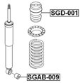 thumbnail image 2 of Febest REAR SHOCK ABSORBER JOUNCE BUMPER # SGD-001 OEM 4521008000, 2 of 2