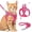 Pink, variant on MASBRILL Cat & Dog Harness and Leash Set, Reflective Escape-Proof No-Pull Soft Vest, Easy to Wear for Walking, Traveling, Includes Pet Bells