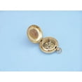 thumbnail image 2 of Handcrafted Model Ships  Solid Brass Captains Push Button Compass 3 in. Compasses Decorative Accent, 2 of 2