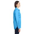 thumbnail image 3 of Nautica B17828003 Womens Staysail Shirt, Azure Blue - Small, 3 of 3