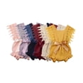 thumbnail image 1 of Nouveau-né Fille Coton Noeud Papillon Robes de Soirée Sans Manches, 1 of 5