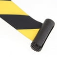 thumbnail image 4 of Barrera de seguridad de cuerda de poste Zulema Barrera de pared retráctil 16.4 pies Negro y amarillo, 4 of 8