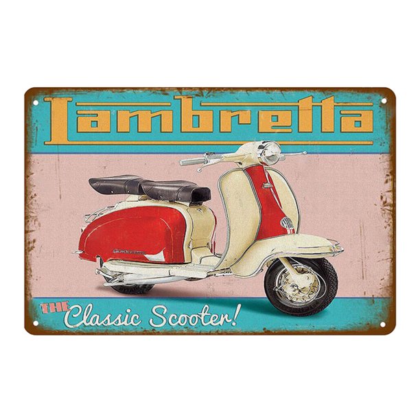 Chapa Metal para Coche/moto Bsvklp Placa Decorativa Vintage