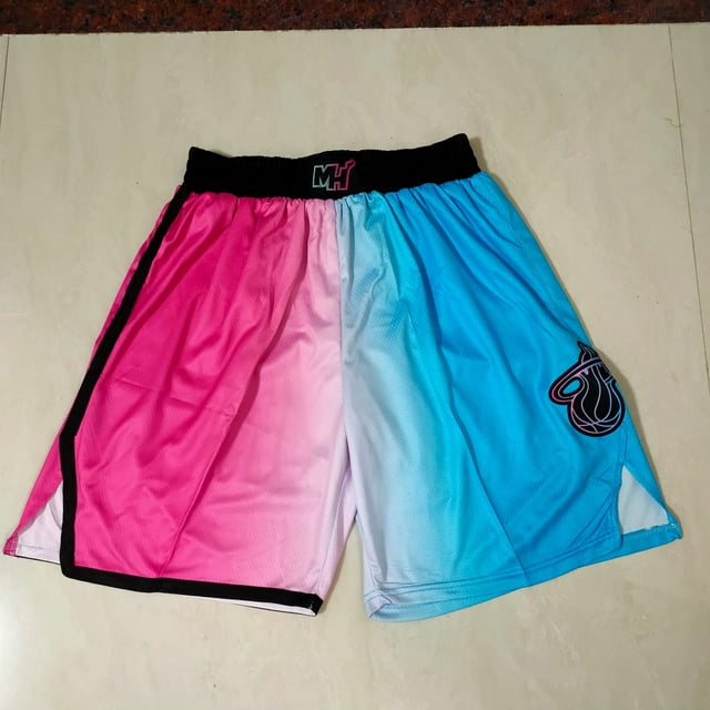 Pantalon de Basketball Sun Lakers 76ers Heat Raptors Magic Poche Short Brodé Dense Rétro Pantalon de Basketball