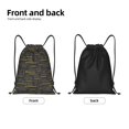 thumbnail image 2 of Yiaed Retro Excavator Print Drawstring Bags Drawstring Backpack Bulk String Back Pack Gym Sport Bag-Small, 2 of 5