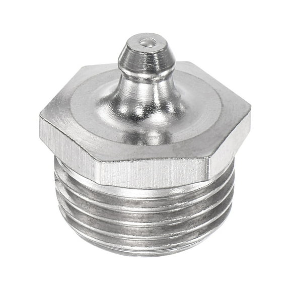 Uxcell Stainless Steel Straight Hydraulic Grease Fitting G1/2 Thread