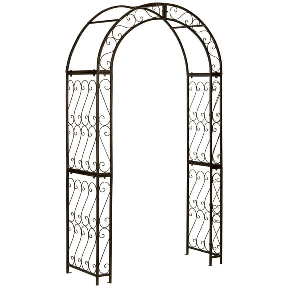 Pagan Outdoor Traditional Geometric Trellis Arch