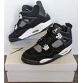 thumbnail image 1 of Ni - ke Men's US Size 13 - Jordan 4 Retro 'White Thunder' FQ8138-001, New w/ Damaged Box, 1 of 5