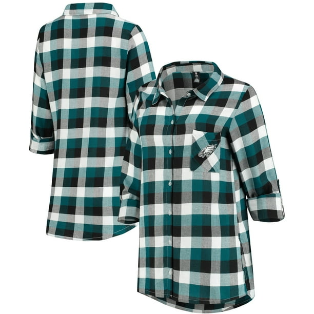 Philadelphia Eagles Concepts Sport Women's ButtonUp Breakout Flannel