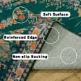 thumbnail image 7 of Jakolive 5x7 Fluttery Butterfly Design Rug, Spacious, Lightweight Carpet with Floral Accents, Non-Slip, Easy to Clean for Bedrooms and Living Areas, Dark Green, 7 of 7