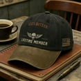 thumbnail image 2 of WKSCLPAI Old Funny c_kers Club-Vintage Baseball Cap 100% B-itter Lifetime Member Commemorative Cap, Adjustable Distressed Funny Hat, Gift for Retired Friends, 2 of 8