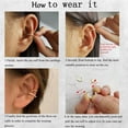 thumbnail image 3 of Ear Cuff Earrings for Women Ear Cuffs Non Piercing Clip On Cartilage Earrings Gold Knot Earrings for Women Round Huggie Non Pierced Jewelry Gifts Trendy Stuff, 3 of 17