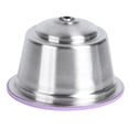thumbnail image 4 of Reusable Coffee  Coffee  Environmentally-friendly Stainless Steel And Silicone Reusable Office For Home Purple, 4 of 8