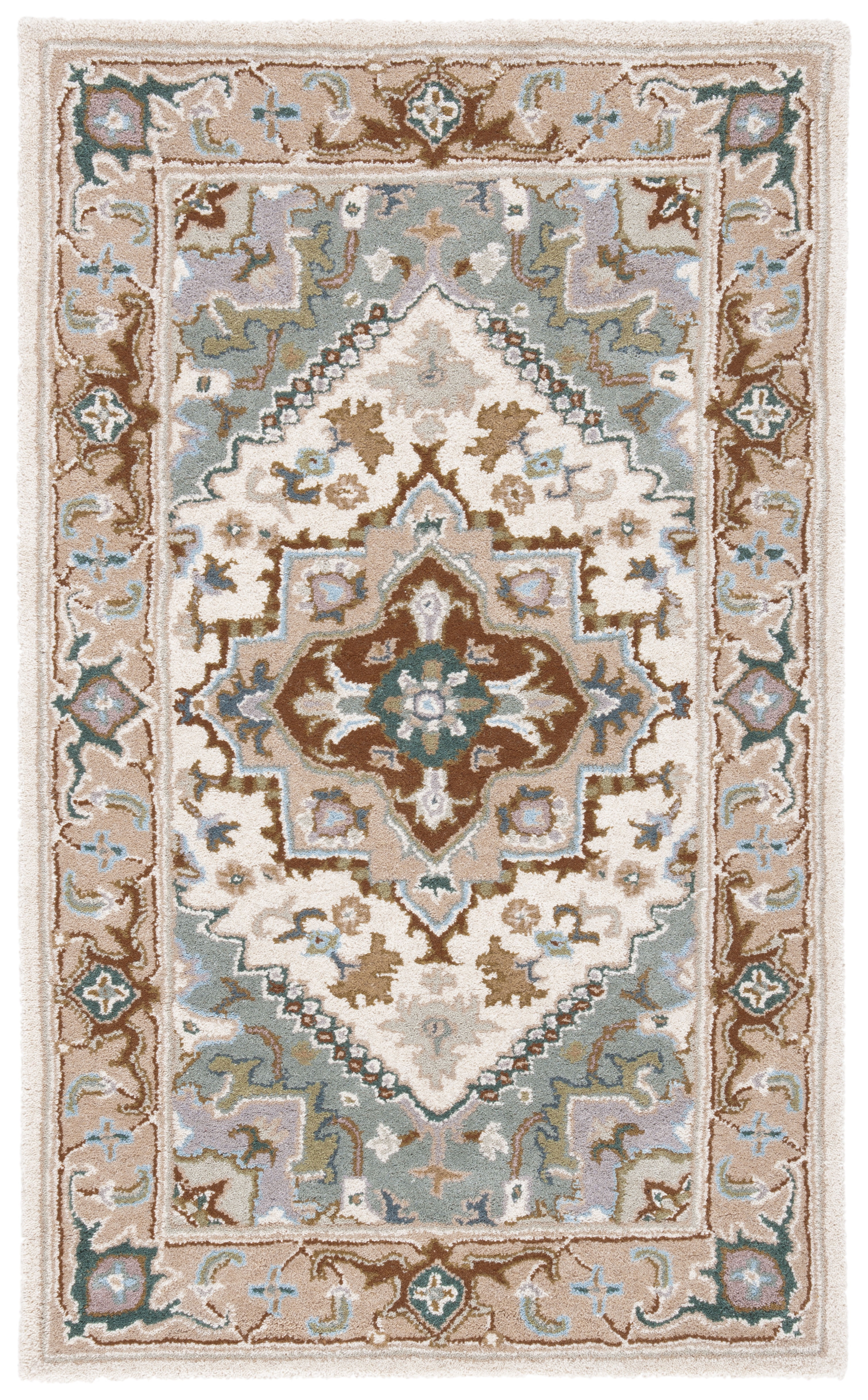 Safavieh Heritage York Oriental Wool Area Rug, Ivory/Light Blue, 2' x 3'