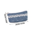 thumbnail image 4 of Summer Saving!Back_to_School Supplies Under $1 dollars!Special Pencil Case Pouch, High-Appearance Fresh Floral Pencil Bag Cute ish Storage Bag Large CapacityStationery Organizer Pouch, C, 4 of 8