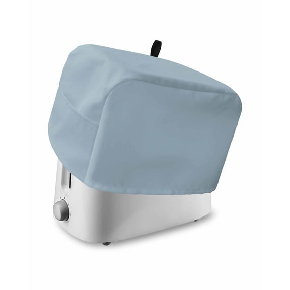 Fsddascl Sky Blue Toaster Cover 4 Slice, Large Kitchen Appliance Covers, Modern Pure Winter Sky Blue Toaster Oven Cover with Loop, Bread Machine Cover Polyester Dust Cover Protection