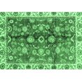 thumbnail image 1 of Ahgly Company Indoor Rectangle Abstract Emerald Green Modern Area Rugs, 5' x 8', 1 of 4