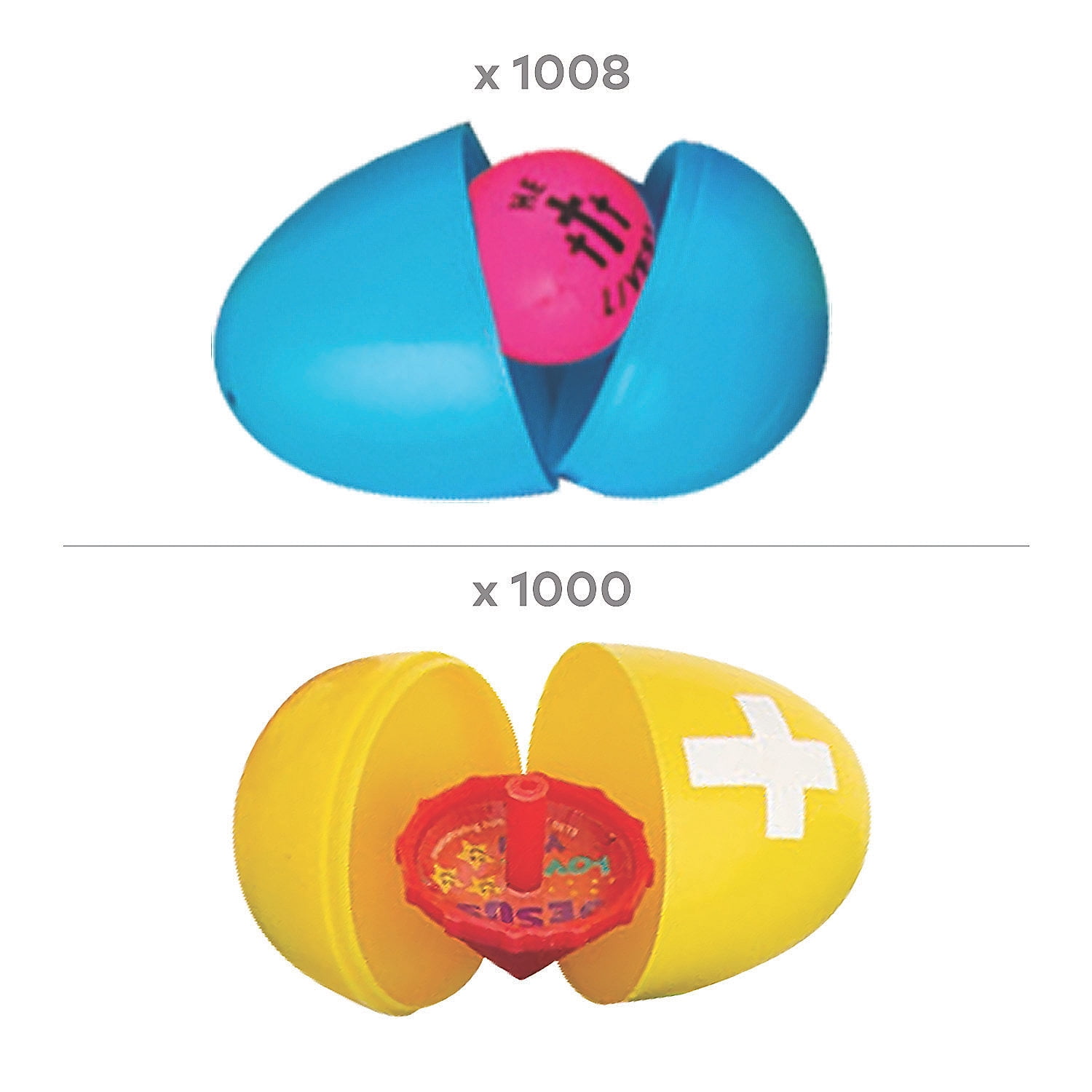 Religious Easter Egg Hunt Kit 2" Bulk 2008 Pc