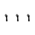 thumbnail image 1 of Wweixi Chic Chain Hand Model Shop Display Holder for Stunning Jewelry Showcase Black 25.5cm 3Set, 1 of 6