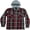Maroon Plaid, variant on Men’s Cozy Fleece Sherpa Lined Hooded Jacket-1825-Design1-M