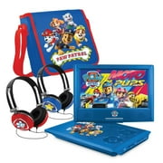 PAW Patrol NK9958PW 9 inch Portable DVD Player with 2 Matching Headphones + Carrying Bag - Blue