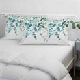 thumbnail image 4 of Teal Eucalyptus Pillow Covers 24"x36", Watercolor Spring Weeping Botanical Soft Brushed Microfiber Breathable Throw Pillow Covers, Decorative Pillowcase with Zipper for Couch Sofa Bedroom Living Room, 4 of 9