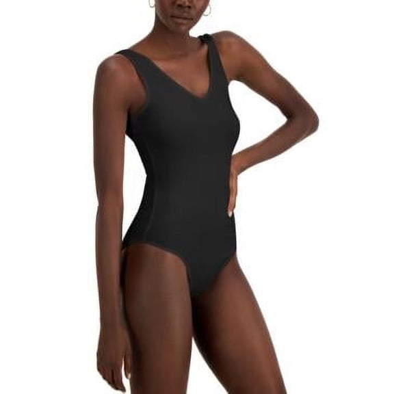 MSRP $36 Palette V-Neck Bodysuit Black Size Small