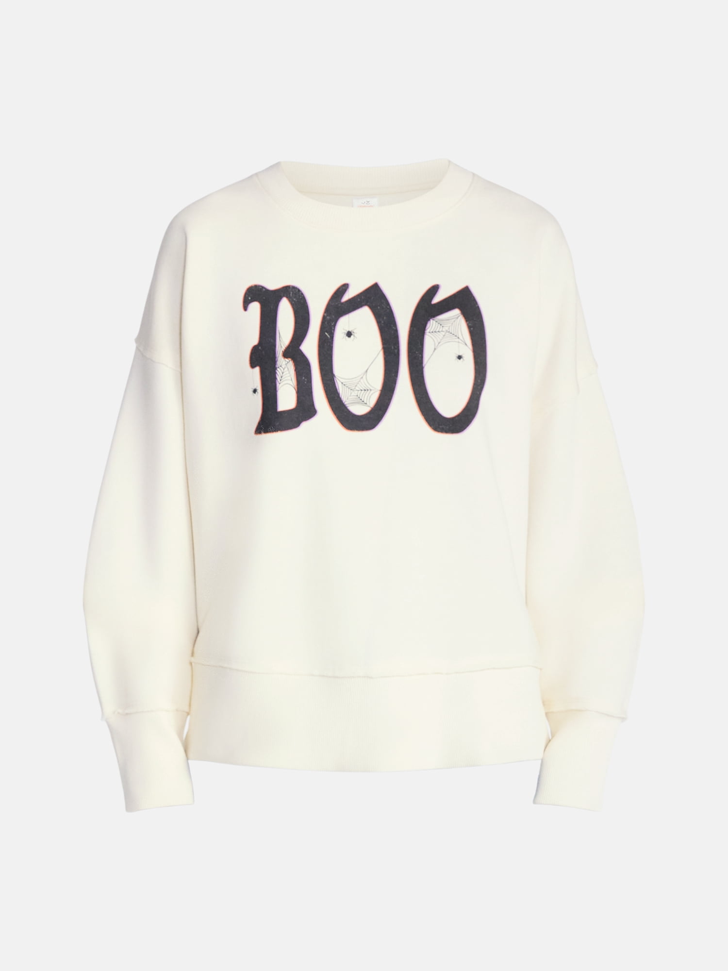 Women's Halloween Gothic Boo Graphic Fleece from Way to Celebrate, Sizes S-4X