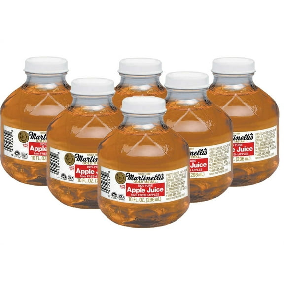 6 Pack | Martinelli's 100% Pure Apple Juice, 10 fl oz