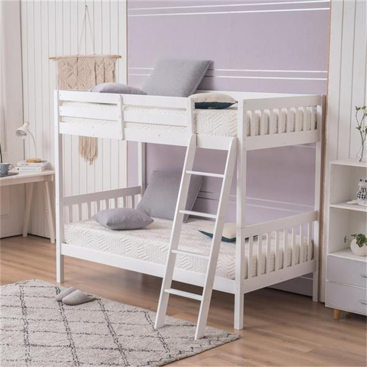Bunk Beds With Safety Barrier, Bunk Bed Ladder Cover Barrier