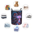 thumbnail image 6 of XMXT Collapsible Laundry Basket, Vintage American Cow Print Waterproof Laundry Hamper, 62L Multicolor, 6 of 8