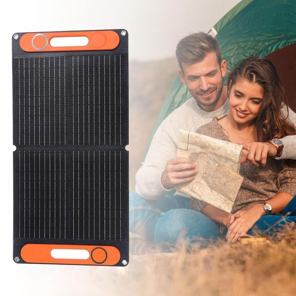High Efficiency 80W Portable ETFE Solar Panel Double USB Port Folding Solar Panel Battery Charging Device
