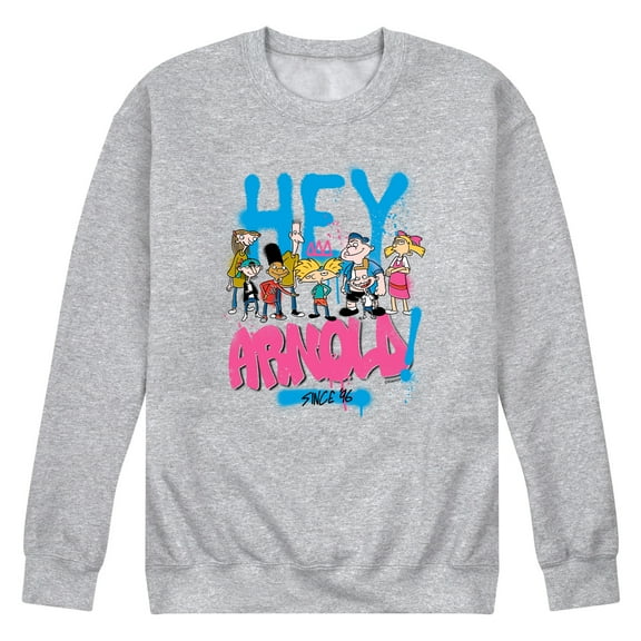 Hey Arnold! - Arnold Spray Paint 96 - Men's Crew Neck Fleece Pullover