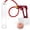 Red, variant on LeLuv® Premium Maxi Penis Pump w/ Red Handle, Silicone Hose | Donut | 9" x 2.125" Cylinder